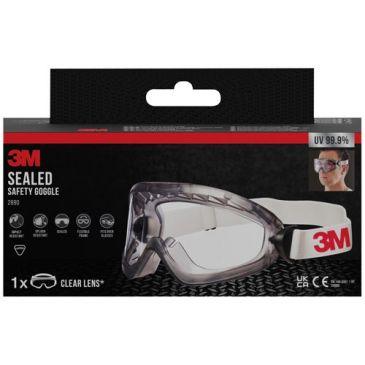 Lunette-masque de sécurité - Sealed - clair - avec bandeau - UV 99.9%