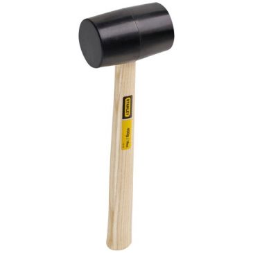 Maillet manche bois tete caoutchouc 71mm