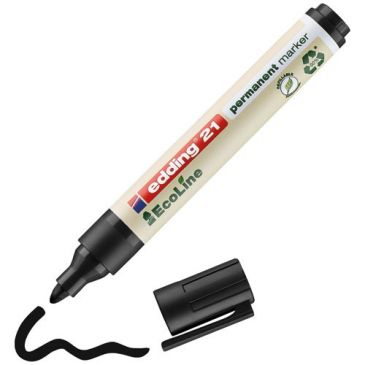 Marqueur 3mm permanent tous materiaux ecoline noir