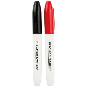 Marqueur lot de 2 rouge et noir