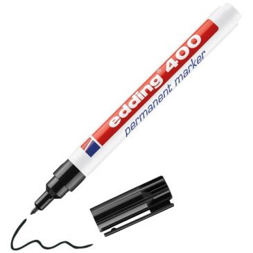 Marqueur permanent fin tous support blister de 1 noir