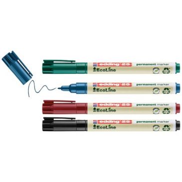 Marqueur trait fin 1mm permanent ecoline étui assorti de 4