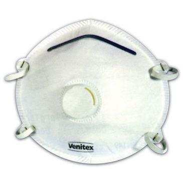 Masque respiratoire - jetable - coque P1 avec valve - lot de 10 