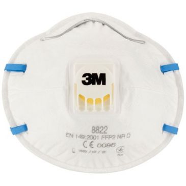 Masque antipoussieres avec valve cool flow boite de 10