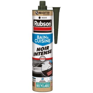 Mastic silicone 280 ml Noir Intense - Bain & Cuisine
