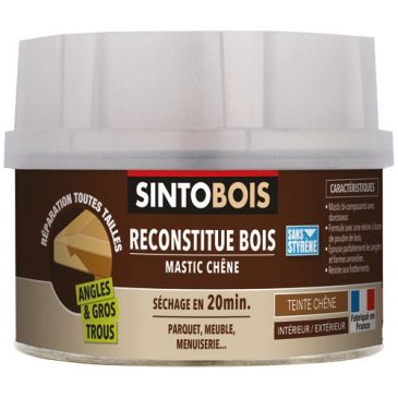 Mastic bois chêne 550 g reconstitue bois