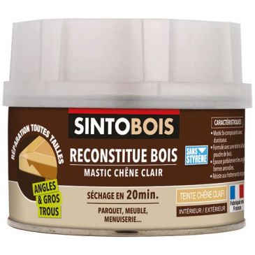 Mastic chêne clair 190 g reconstitue bois
