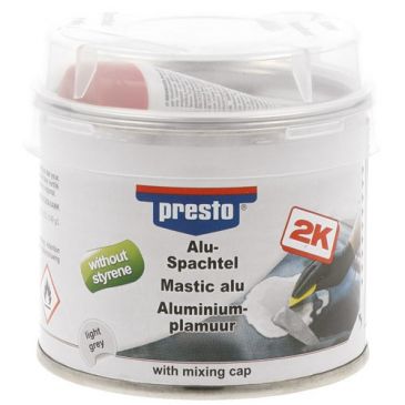 Mastic de réparation aluminium + durcisseur 250 g