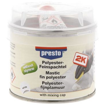 Mastic de réparation fin polyester + durcisseur 250 g