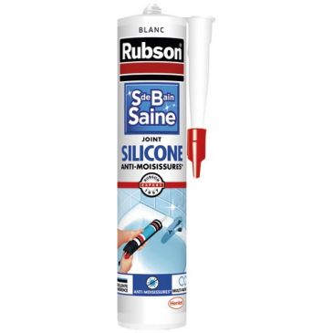 Mastic rubson silicone2 anti-moisissures 280ml blanc