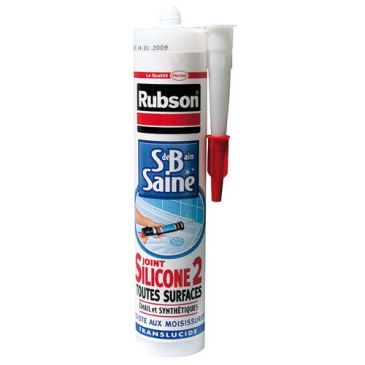 Mastic rubson silicone2 anti-moisissures 280ml transparent