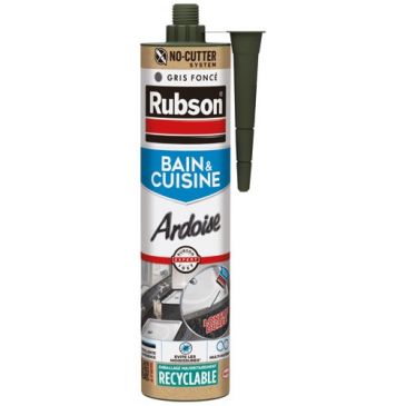 Mastic silicone 280 ml Ardoise / Gris Foncé - Bain & Cuisine