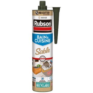 Mastic silicone 280 ml Sable / Beige - Bain & Cuisine
