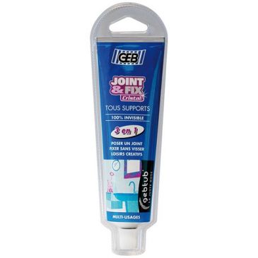 Mastic MS multi-usages - 3 en 1 - Joint et fix cristal - tube - 100 mL 