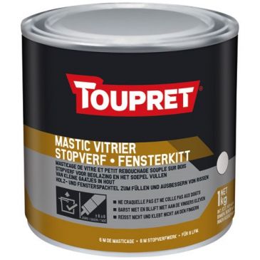 Mastic vitrier - 1 Kg - blanc