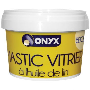 Mastic vitrier à l'huile de lin - 500 g - beige