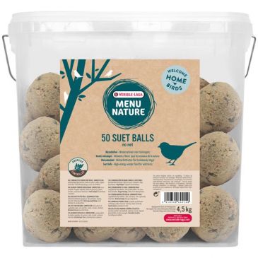 Menu nature seau 50 boules de graisse sans filet