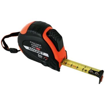 Mètre ruban 5 m x 19 mm autobloquant bi matière magnétique vrac