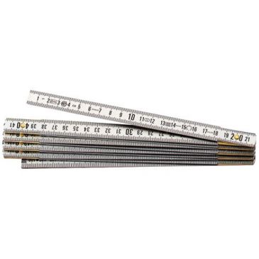 Mètre pliant 2 m x 15 mm gravemat duralumin