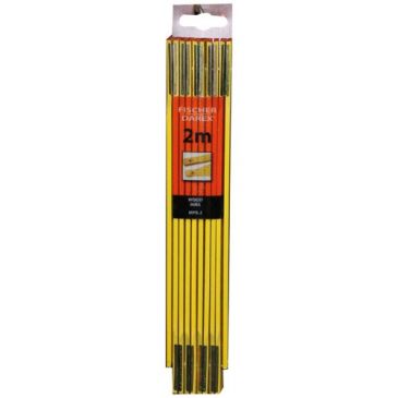 Mètre 2m pliant bois 10 branches s/c