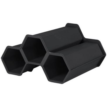 Mini cave - 3 bouteilles - emboîtable - gris anthracite
