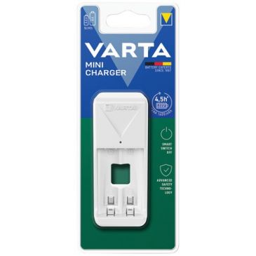 Chargeur - Mini Charger - 2 piles - mulitpiles - blanc