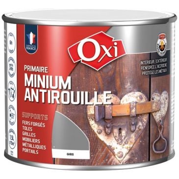 Peinture primaire antirouille 1,5 L Minium - Gris
