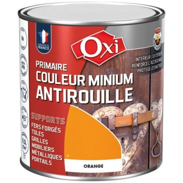 Peinture primaire antirouille 0,5 L Minium - Orange
