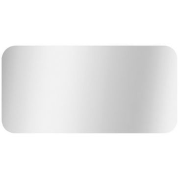 Miroir bords polis coins arrondis 80x40cm