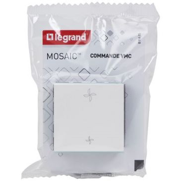Mosaic commande vmc 2 modules blanc composable