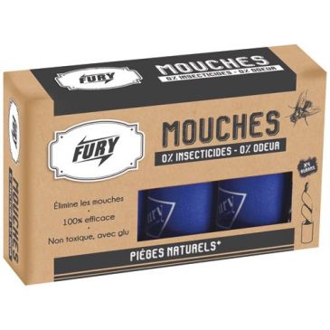 Ruban attrape-mouches à la glu - lot de 4