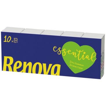 Mouchoirs etuis renova essential x10