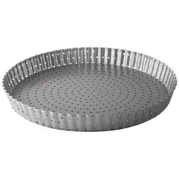 Moule à tarte cannelé perforé 32 cm - Delize