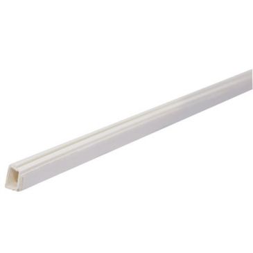 Moulure câble adhésive 12x7  blanche 2m