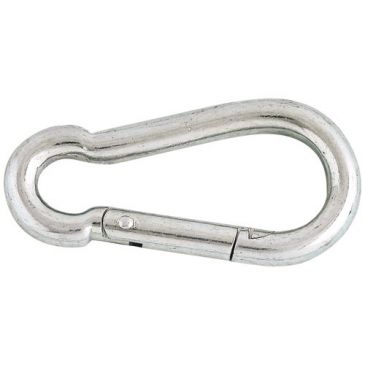 Porte-mousqueton pompier - 100 mm - acier zingué