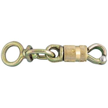 Mousqueton sécurité à touret - résistance 160 Kg - acier zingué - 55 mm