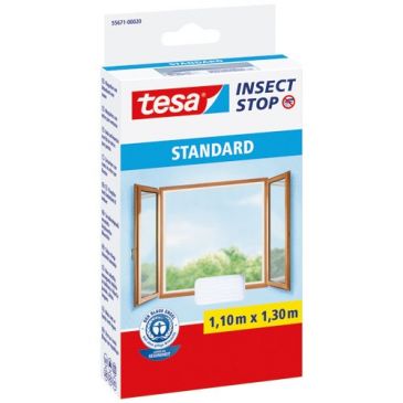 Moustiquaire Standard pour fenêtres 1,10m x 1,30m blanc