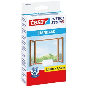 Moustiquaire Standard pour fenêtres 1,30m x 1,50m blanc