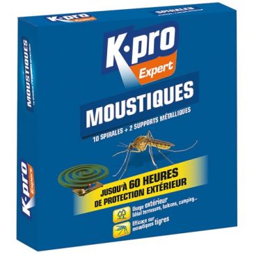 Moustiques spirales boîte de 10 Kapo Expert