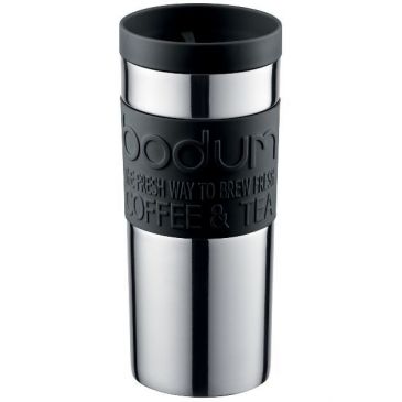 Mug 0.35 L double paroi Inox & Noir - Travel Mug
