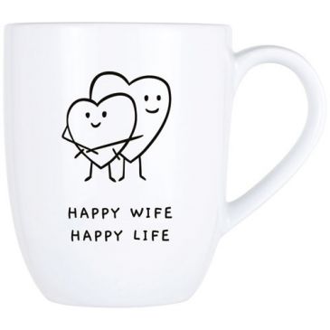 Mug 53 cl - Happy wife Happy life