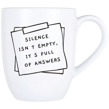 Mug 53 cl - Silence isn't empty, it's full of answers