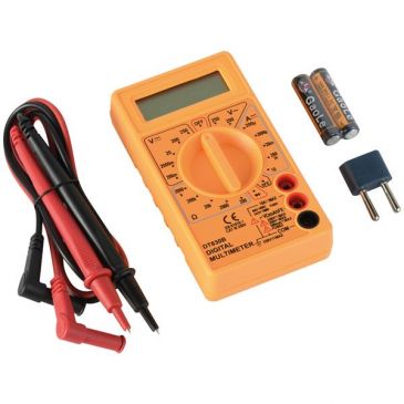 Multimètre digital électronique avec CDV-CAV-CDA-OHM piles orange