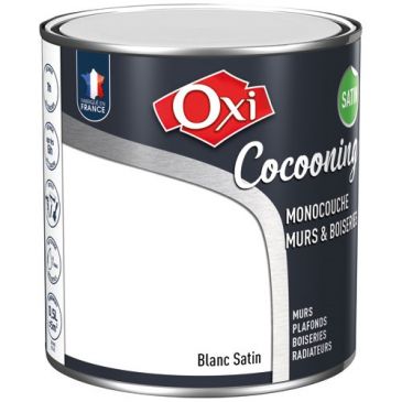 Peinture - Cocooning - murs et boiseries - 0.5 L - blanc satin