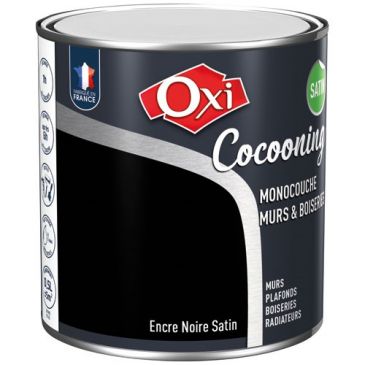 Peinture murs et boiseries 0.5 L encre noire satin