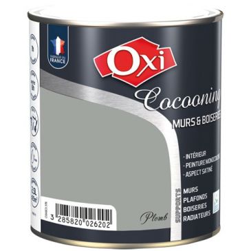 Peinture murs et boiseries 2.5 L plomb satin