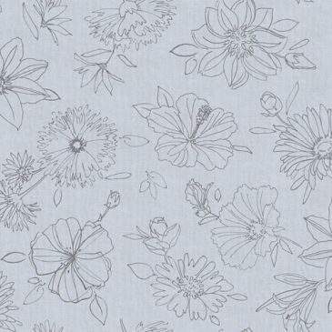 Nappe ronde manhattan palmas gris 150cm