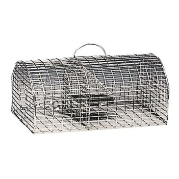Nasse à rats 1/2 ronde galvanisé 40 x 22 x 18 cm