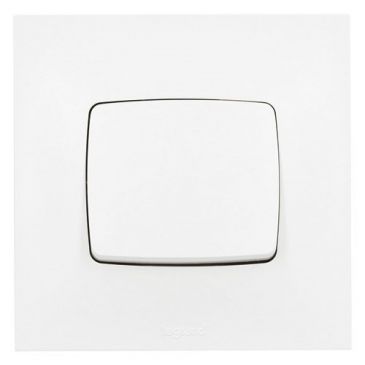 Poussoir simple - 6 A - Neptune - blanc