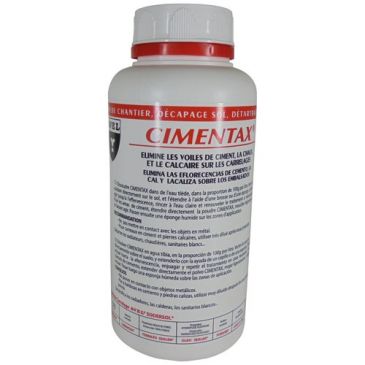 Nettoyant décapant carrelage fin de chantier Cimentax 500 g